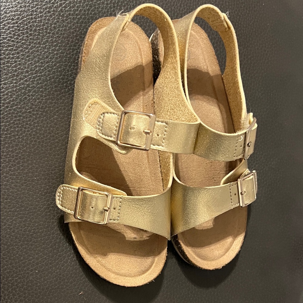Cat & Jack Shiny Gold Kids Sandals